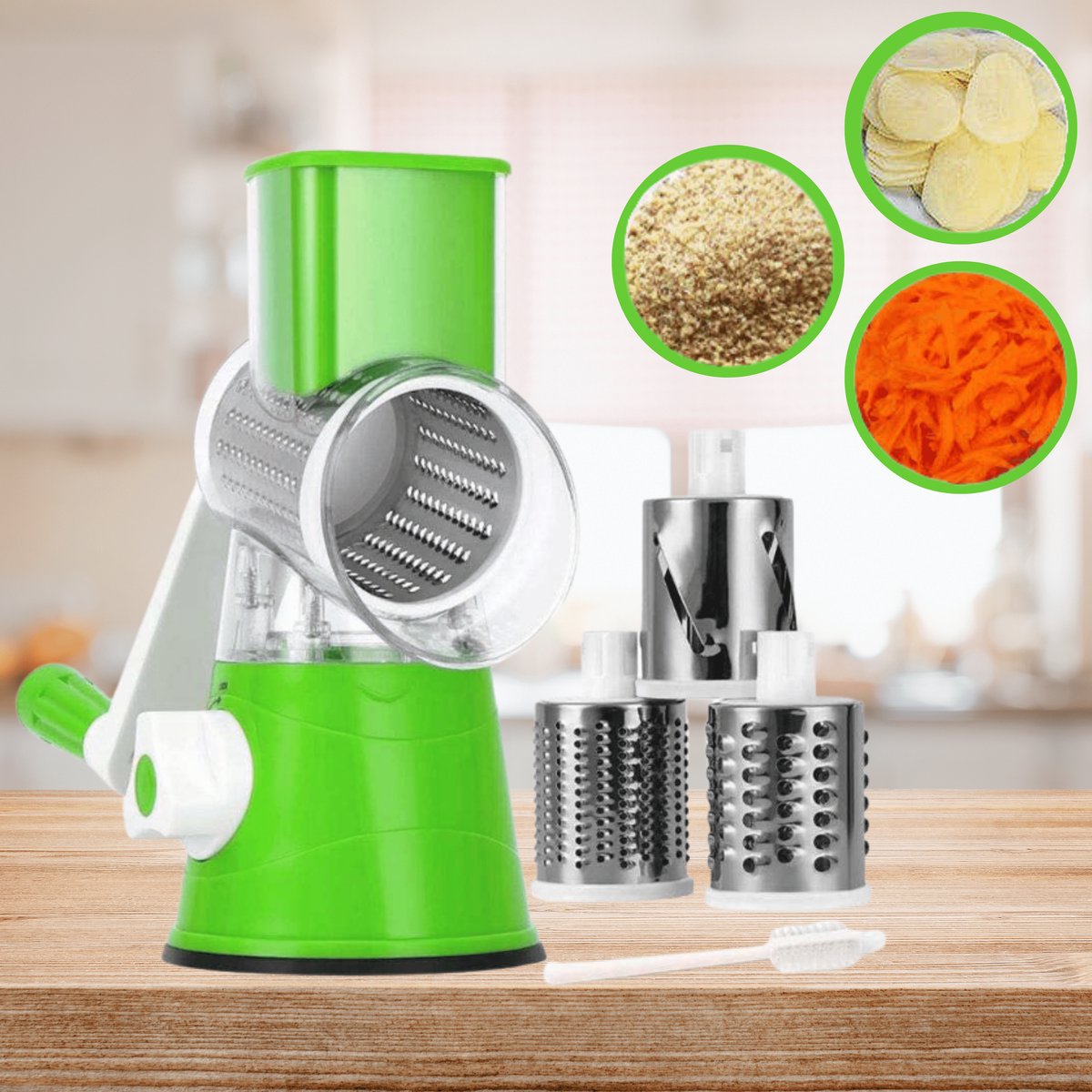 Rallador Multiuso Manual – Práctico y Versátil