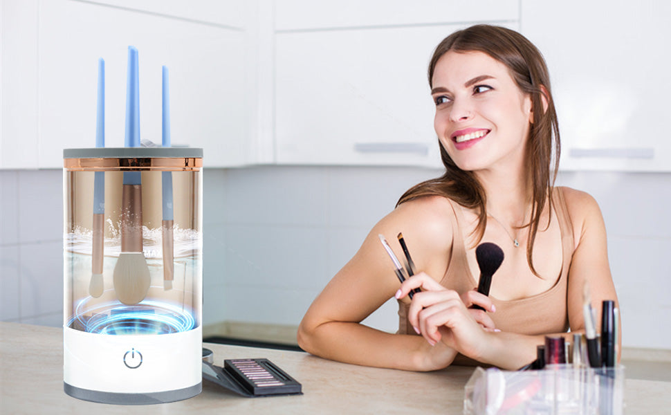MÁQUINA LIMPIADORA DE BROCHAS DE MAQUILLAJE