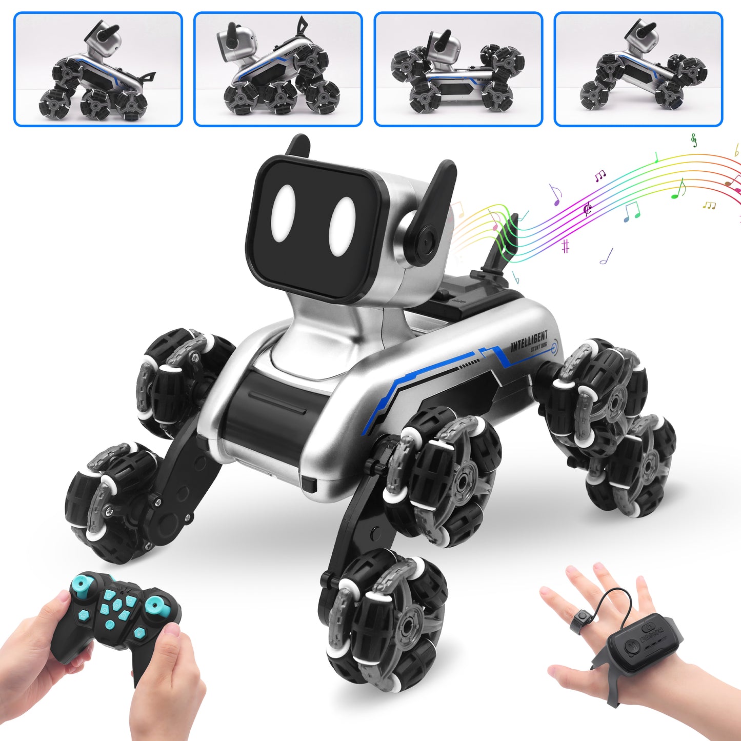 PERRO ROBOT DE ACROBACIAS