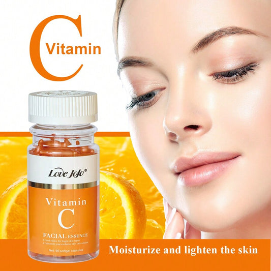 CÁPSULAS BLANDAS DE ESENCIA FACIAL CON VITAMINA C LOVE JOJO – 90 CÁPSULAS