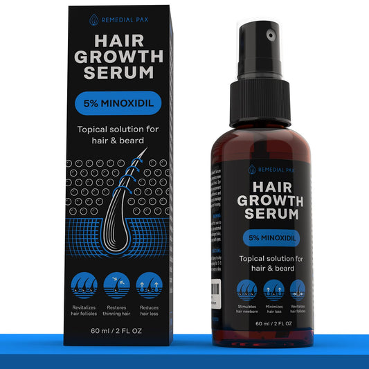 Suero para el Crecimiento del Cabello con 5% Minoxidil y Biotina – Unisex